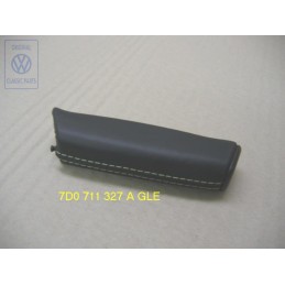 Genuine VW Handbrake Lever Grip Leather Black/Green - 7D0711327A GLE