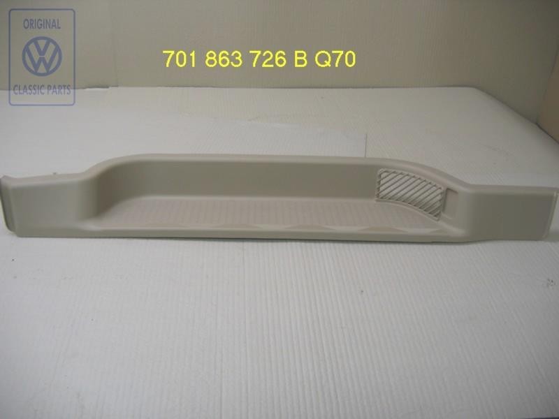Genuine VW Step Insert Light Beige - 701863726B Q70