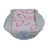 Genuine VW Seat Covering Fabric Flannel Grey/Red - 7D0883405N HUE