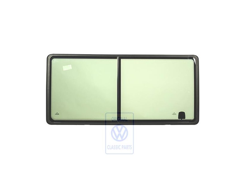 Genuine VW Complete Sliding Window Satin Black - 7D0847712P 01C