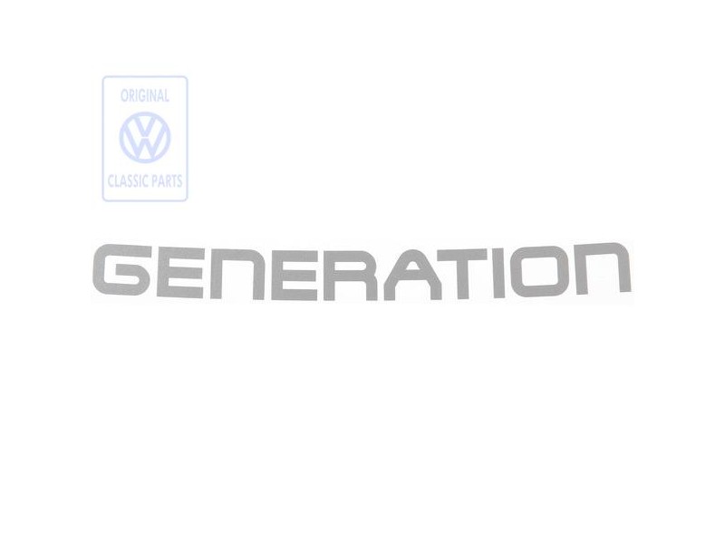 Genuine VW Film Lettering Diamond-Silver - 7D0854431E 9ZD