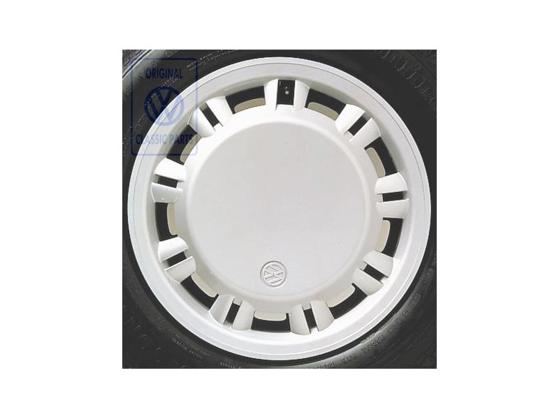Genuine VW Hub Cap Brilliant Silver - Metallic - 701601147 7ZV