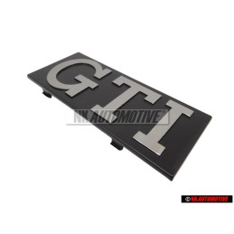 Genuine VW GTI Front Grill Badge Black Brushed Silver - 171853679 EG8
