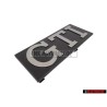 Genuine VW GTI Front Grill Badge Black Brushed Silver - 171853679 EG8