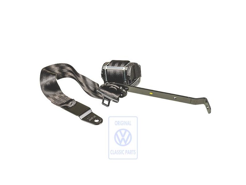 Genuine VW Three-Point Safety Belt Satin Black - 705857815 01C