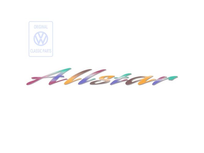 Genuine VW Film Lettering Green/Orange - 7D0854431 DGZ