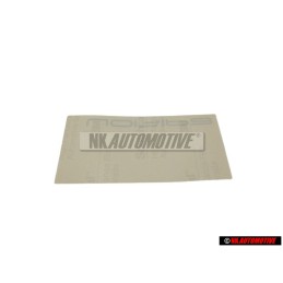 Genuine VW Edition Boot Trunk Decal Badge Emblem Sticker - 6N0853750C 1Y4