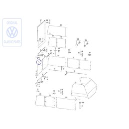 Genuine VW Curtain For Rear Window - 701070400F