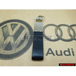 Genuine VW 2014 Metal Leather Keychain Keyring Keytag - 000087011E