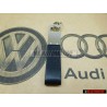 Genuine VW 2014 Metal Leather Keychain Keyring Keytag - 000087011E