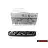 Genuine VW Inscription VR6 Satin Black Chrome Special - 1H6853714A GX2