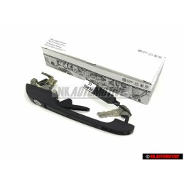 Genuine VW Door Handle Outer Right Black - 155837206A