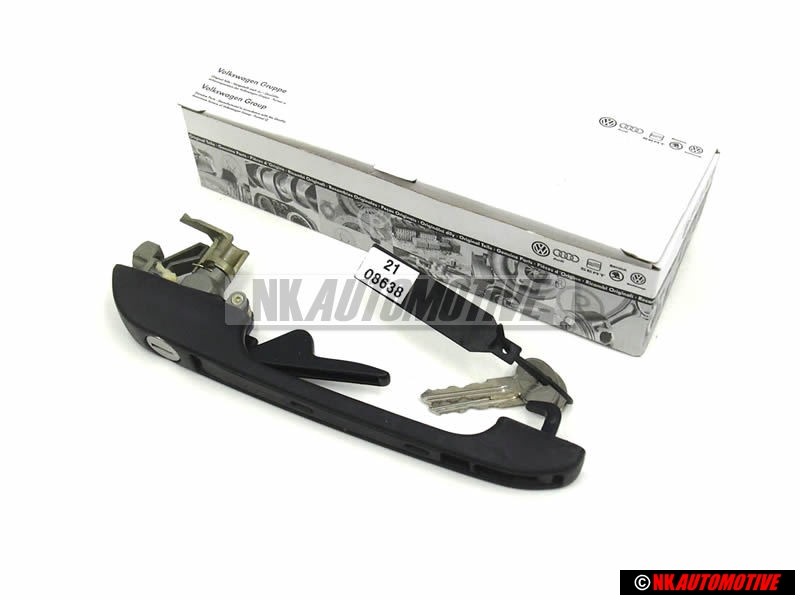 Genuine VW Door Handle Outer Right Black - 155837206A