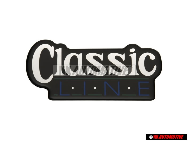 Genuine VW Classic Line Side Badge Emblem Decal - 155853687L BWV