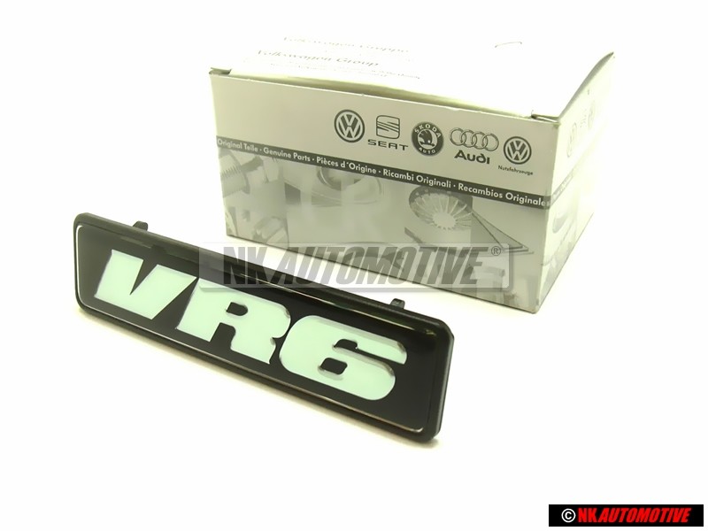 Genuine VW Inscription VR6 Highline Black Gunpowder - 1H6853679D DLV