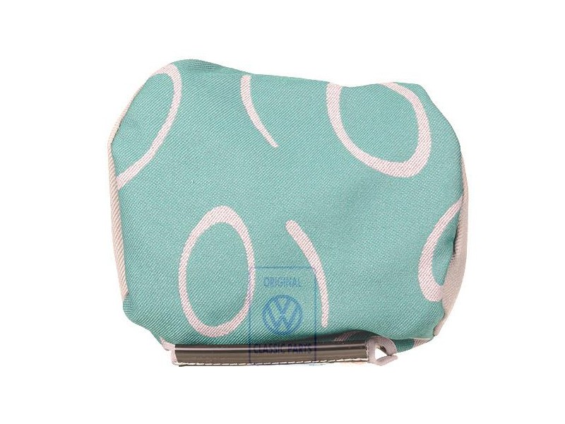 Genuine VW Head Restraint Cover Cloth Flannel Grey/Green - 7D0881921P HQN