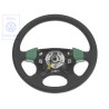 Genuine VW Steering Wheel Leather Satin Black/Salsa Green - 1H0419091ADEBR