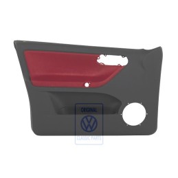 Genuine VW Door Panel Trim Cloth Flash Red/Off-Black - 6N4867011CNHLX