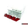 Genuine VW 16V Front Grill Badge Emblem Red - 1H6853679G QN5