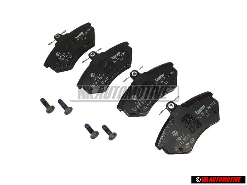 Genuine VW 1 Set Of Brake Pads For Disk Brake - 357698151B