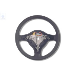 Genuine VW Steering Wheel Leather Black/Yellow - 6N0419091L HUW