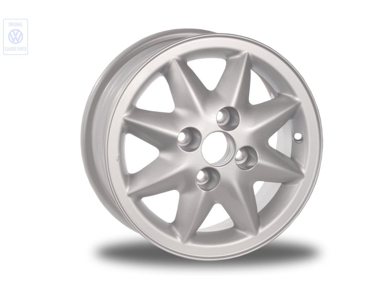 Genuine VW Aluminium Rim Chrome Colored - 6N0601025C 091