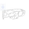 Genuine VW Dashboard Mistral Grey - 6N1857003E EN9