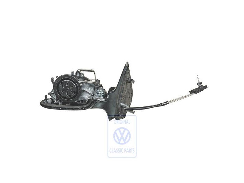 Genuine VW Exterior Mirror Housing Satin Black - 6N1857507G 01C