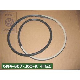 Genuine VW Door Seal Satin Black/Cream - 6N4867365K HGZ
