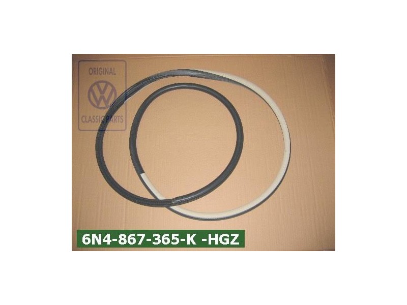 Genuine VW Door Seal Satin Black/Cream - 6N4867365K HGZ