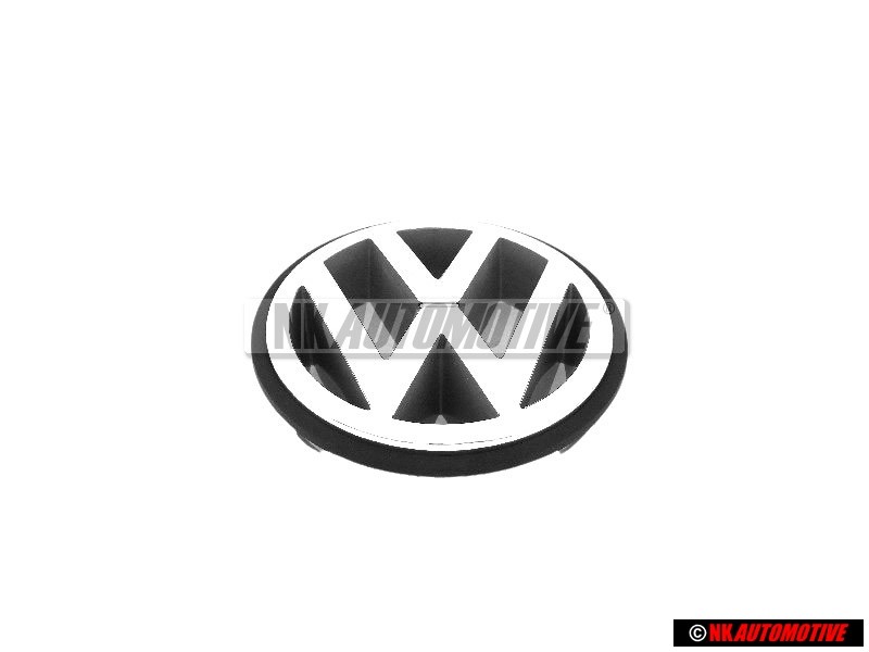 Genuine VW Front Grill Badge Emblem Chrome - 3A0853600