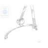 Genuine VW Three-Point Safety Belt - 535857705B