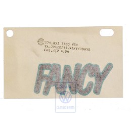 Genuine VW Film Lettering Dark-Grey Metallic/Turquoise - 871853750D WC1