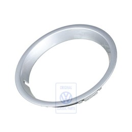 Genuine VW Wheel Trim Ring Alpine White - 1H0601157 CYD