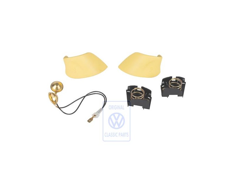 Genuine VW 1 Set Of Horn Buttons Yellow - 3A0419097 U46
