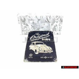 VW Classic Parts Vintage Metal Plate Beetle Type 1 - ZCP902563