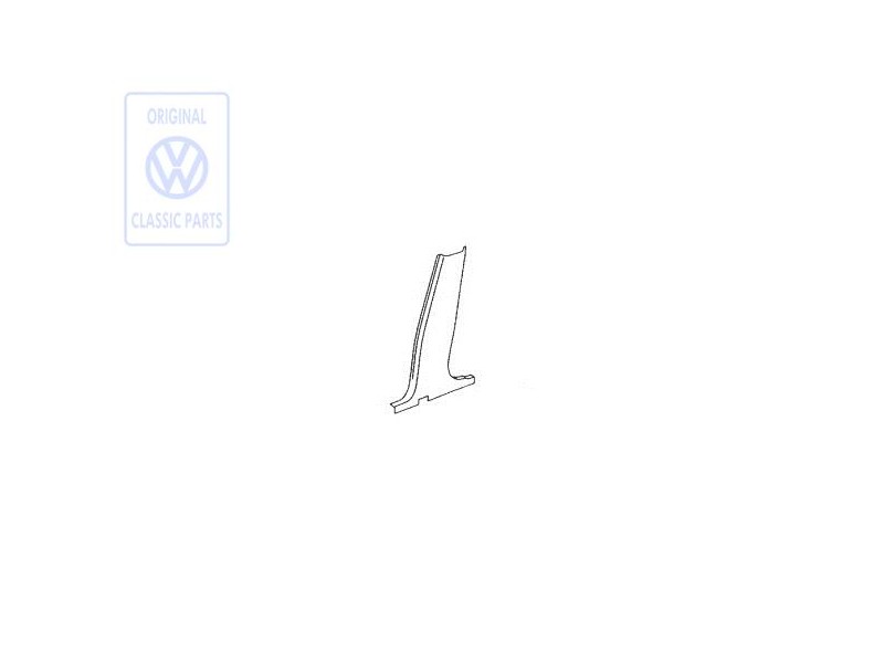 Genuine VW B-Pillar Trim Off-Black - 6N4867298 C81
