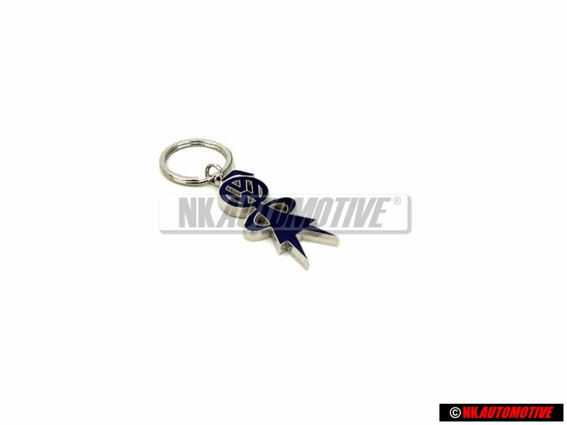 VW Classic Parts Women Female Bobble Head Vintage Keyfob Keyring - ZCP904111