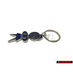 VW Classic Parts Women Female Bobble Head Vintage Keyfob Keyring - ZCP904111