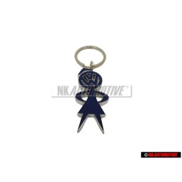 VW Classic Parts Women Female Bobble Head Vintage Keyfob Keyring - ZCP904111