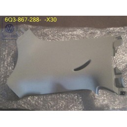 Genuine VW C-Pillar Trim Pearl Grey - 6Q3867288 X30