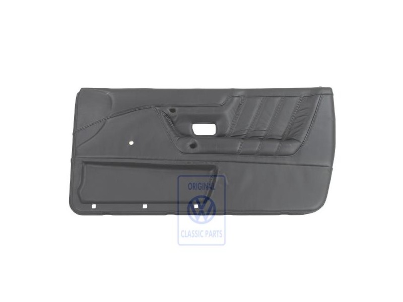 Genuine VW Door Panel Trim (Leather) Black - 535867012H 1BX