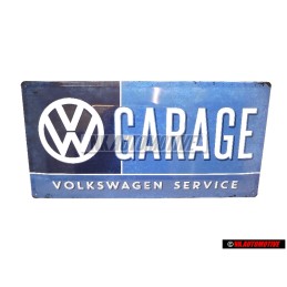 VW Classic Parts VW Garage Tin Metal Sign - ZCP901768