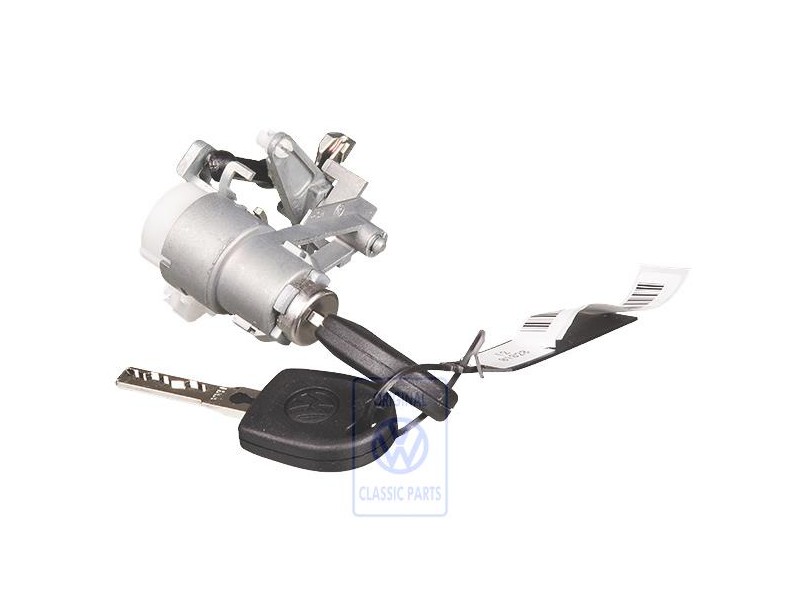 Genuine VW Lock Cylinder With Keys And Housing - 6N0827297M