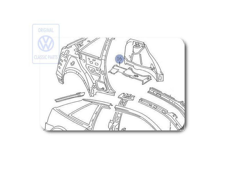 Genuine VW Reinforcement For Wheel Hsg - 535803427A