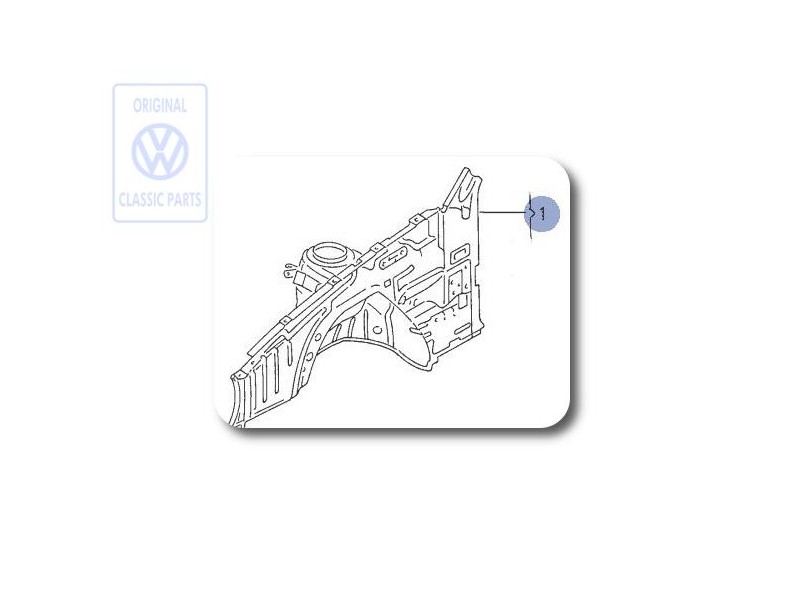 Genuine VW Wheel Housing - 535809101E