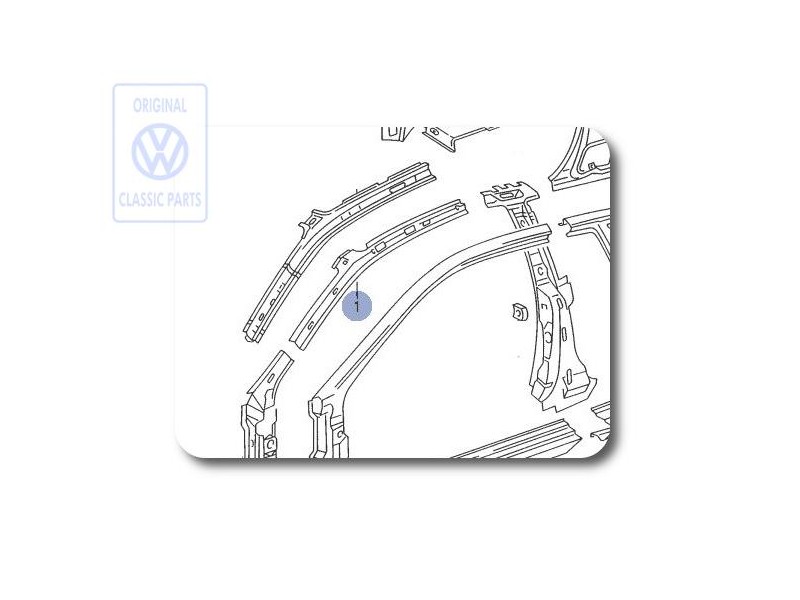 Genuine VW Reinforcement For A-Pillar - 535809217