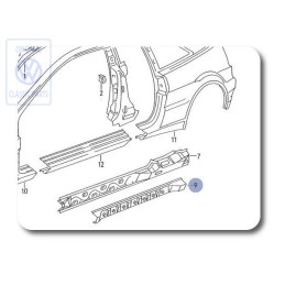 Genuine VW Additional Reinforcement - 535809705