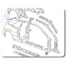 Genuine VW Sectional Part - A-Pillar - 535809840A