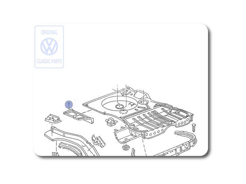 Genuine VW Cross Panel - 535813222A